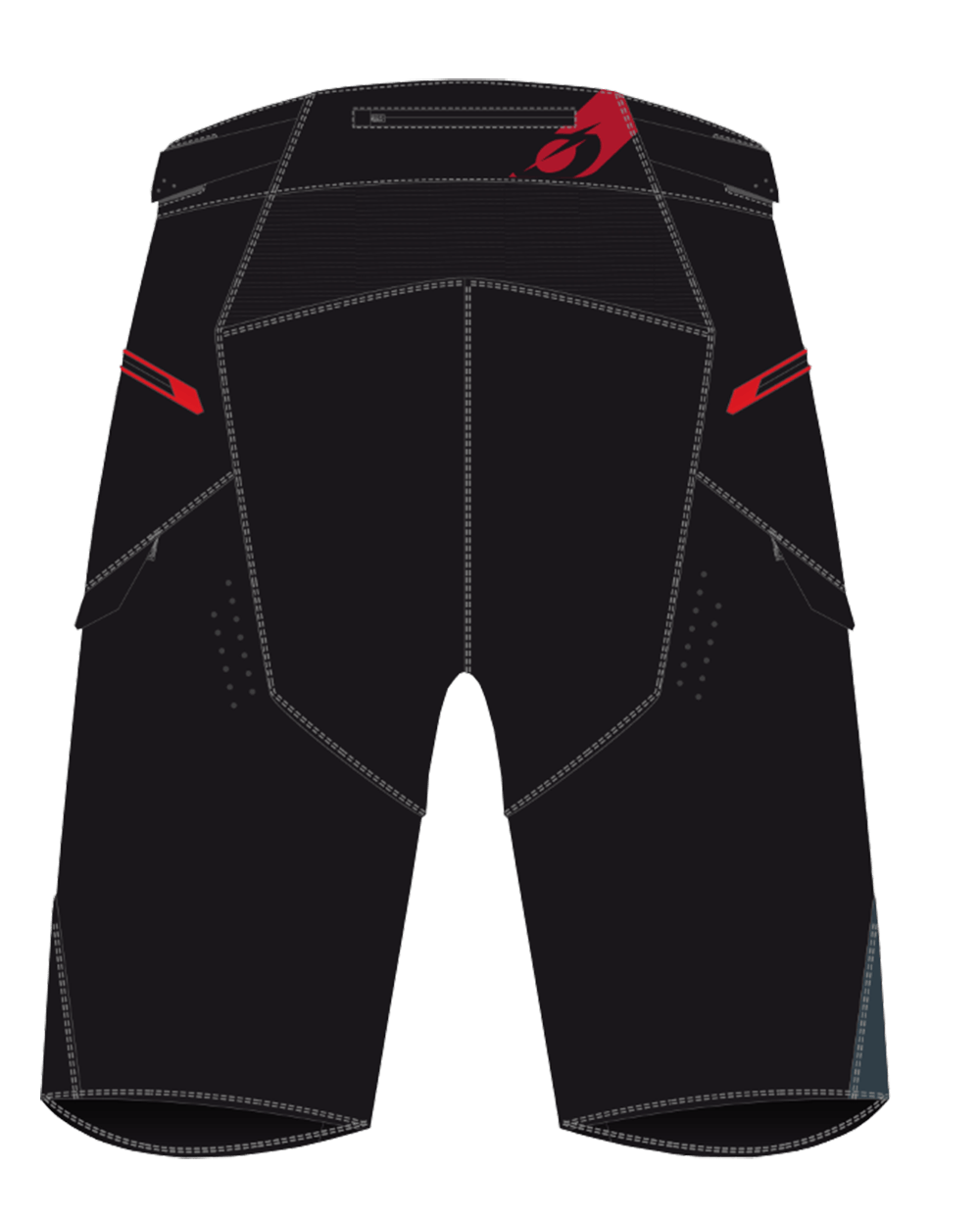 STORMRIDER Shorts gray/red